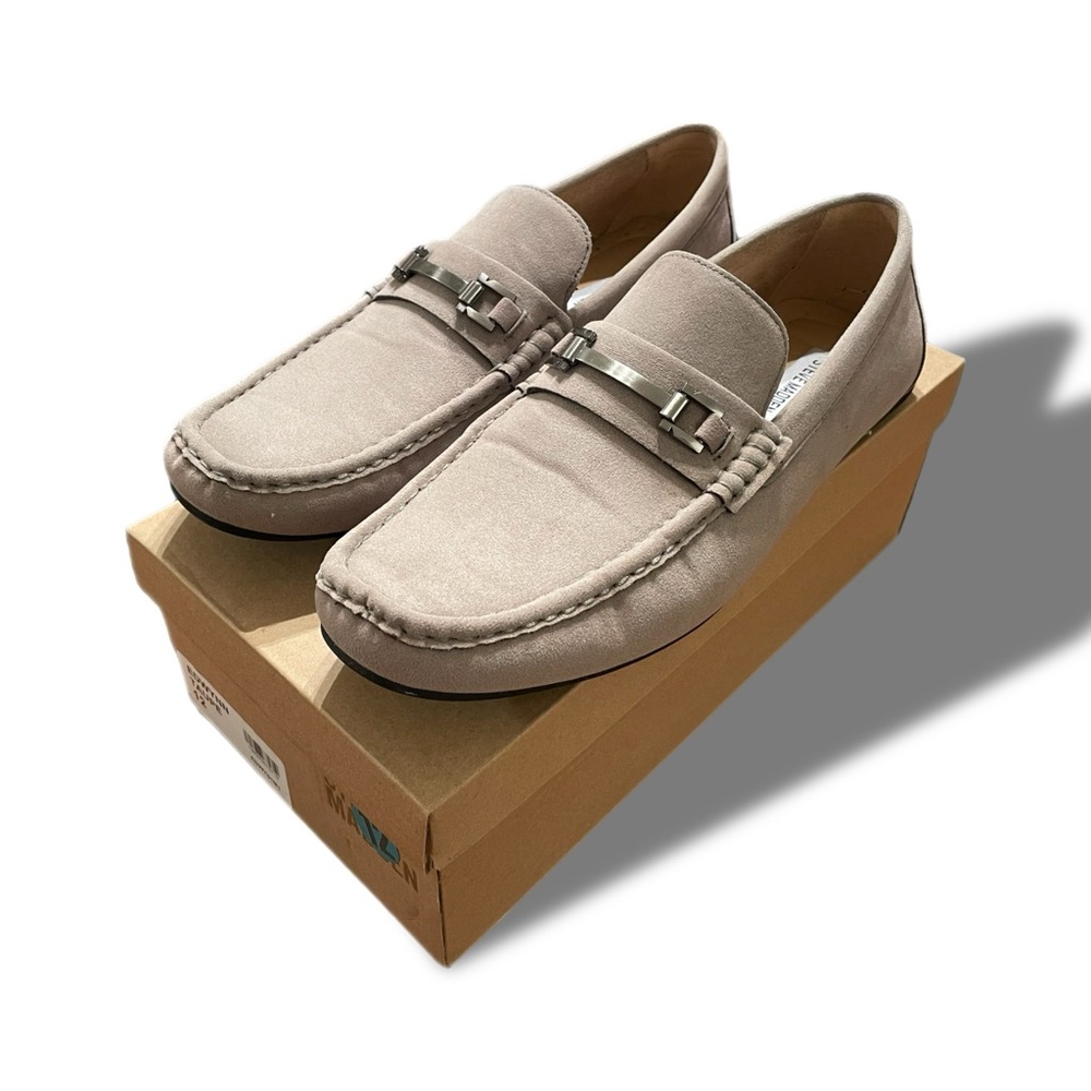 Steve Madden Taupe Edwynn Loafers - Size 12